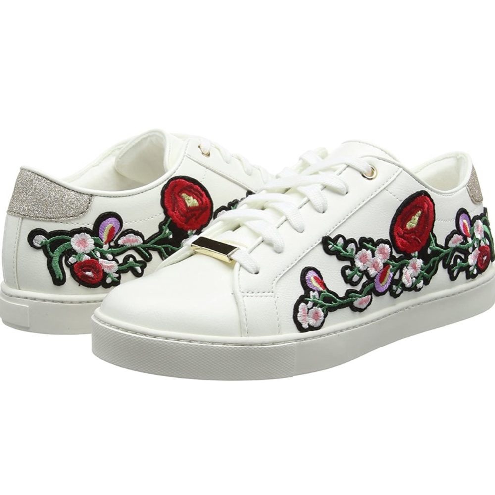 Women's Kinza Embroidered Lace-Up Sneakers, US 7